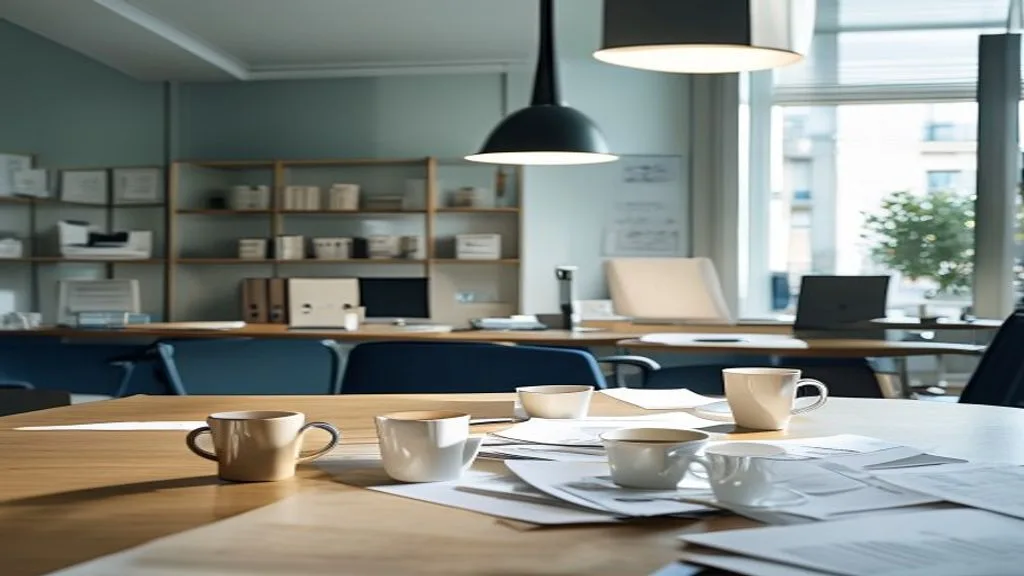 Bureaux open-space — avant intervention